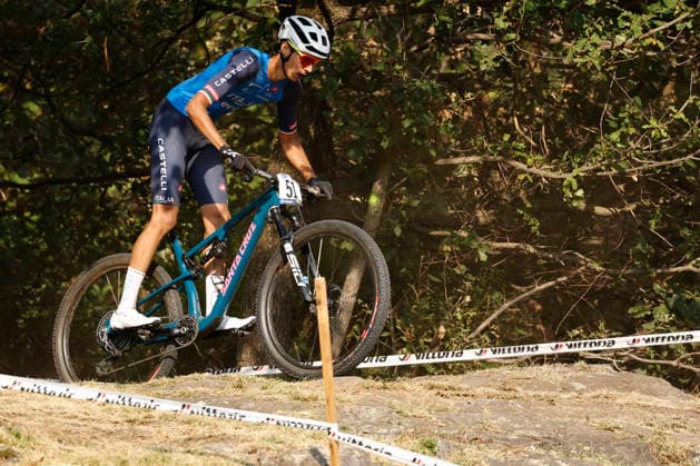 29.07.2026, Monteceneri, Monteceneri, 2026 UEC MTB European Championship, EM, Europameisterschaft XCC Qualifications Men Juniorr, Head 2, Filippo Cazzaniga 51 (ITA) Monteceneri Monteceneri Ticino Switzerland *** July 29, 2026, Monteceneri, Monteceneri, 2026 UEC MTB European Championship XCC Qualifications Men s Junior, Head 2, Filippo Cazzaniga 51 ITA Monteceneri Monteceneri Ticino Switzerland Copyright: xJustPictures.ch FrancescoxMinghettix jp-en-FrMi-_NG_0811