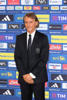 IPA87092939 - Roberto Mancini during the press conference, PK, Pressekonferenz to introduce Technical Commissioner Roberto Mancini and Technical Director Claudio Ranieri at the FIGC headquarters on Via Po in Rome, Italy—Wednesday, July 29, 2025. Sports—Soccer.  Copyright: xFabrizioxCorradetti IPAxSportx xx 87092939