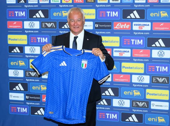 IPA87092951 - Claudio Ranieri during the press conference, PK, Pressekonferenz to introduce Technical Commissioner Roberto Mancini and Technical Director Claudio Ranieri at the FIGC headquarters on Via Po in Rome, Italy—Wednesday, July 29, 2025. Sports—Soccer.  Copyright: xFabrizioxCorradetti IPAxSportx xx 87092951