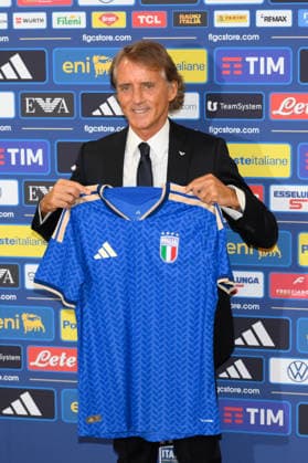 IPA87092953 - Roberto Mancini during the press conference, PK, Pressekonferenz to introduce Technical Commissioner Roberto Mancini and Technical Director Claudio Ranieri at the FIGC headquarters on Via Po in Rome, Italy—Wednesday, July 29, 2025. Sports—Soccer.  Copyright: xFabrizioxCorradetti IPAxSportx xx 87092953