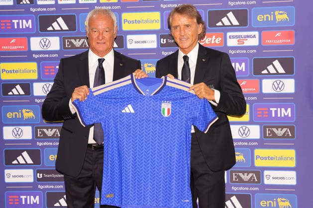 Claudio Ranieri Roberto Mancini during press conference, PK, Pressekonferenz to present new coach Roberto Mancini and new technical director Claudio Ranieri at the Rome s, Italy - Wednesday July 29, 2026 - Soccer ( Photo by Alfredo Falcone LaPresse )  Copyright: xAlfredoxFalcone LaPressex