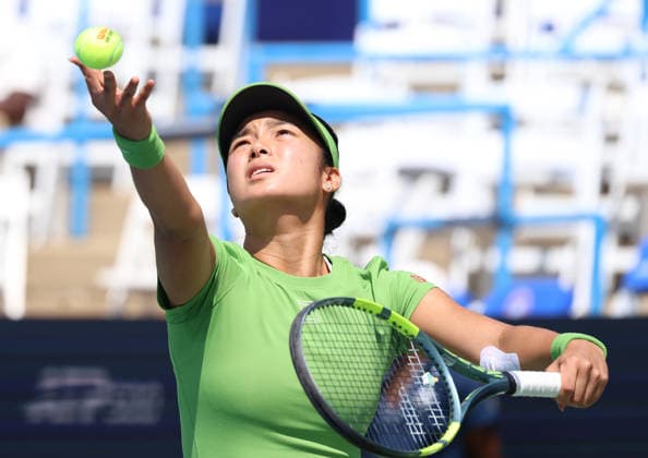 July 29, 2026, Washington, Illinois, USA: ALEXANDRA EALA of Phillipines during the match against L. Fernandez of Canada in the second round of Mubadala Washington DC, USA. Washington USA - ZUMAc278 20260729_zsp_c278_008 Copyright: xMarcinxCholewinskix