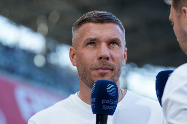 Lukas Podolski seen during UEFA Champions League 26 27 2nd qualifying round 2st leg match between teams of Gornik Zabrze and Fenerbahce SK (Lukasz Germaniuk Ball Raw Images) Zabrze Arena Zabrze Poland Copyright: xLukaszxGermaniukx 260726WSZ-11