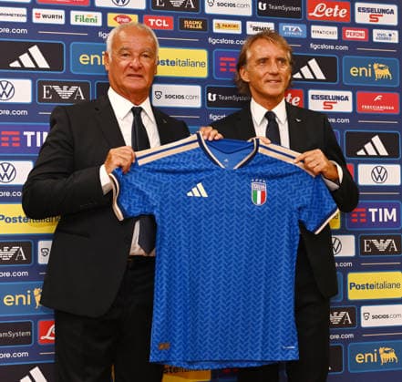 As Roma 29 07 2026 - presentazione allenatore Italia foto Antonello Sammarco Image nella foto: Claudio Ranieri-Roberto Mancini 