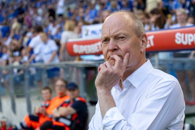 Lech Poznan - Aarhus FC 29.07.2026 football, Poznan , UEFA Champions League Second qualifying round (pilka nozna, Liga Mistrzow, kwalifikacje, runda kwalifikacyjna mecz) game match Lech Poznan - Aarhus FC image shows: Niels Frederiksen photo Katarzyna Plewczynska Fotostyk Copyright: xKatarzynaxPlewczynska Fotostykx 20260729KAPL7747