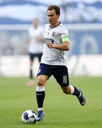 Lech Poznan V Aarhus GF - UEFA Champions League 2026 2027 Second Qualifying Round Second Leg Kristian Arnstad during the UEFA Champions League 2026 2027 Second Qualifying Round Second Leg match between Lech Poznan and Aarhus GF at Enea Stadium in Poznan, Poland, on July 29, 2026. Poznan Poland  Copyright: xPiotrxMatusewiczx originalFilename:matusewicz-lechpozn260729_npHtr.jpg