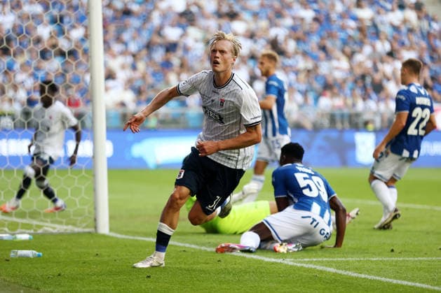 Lech Poznan V Aarhus GF - UEFA Champions League 2026 2027 Second Qualifying Round Second Leg Tobias Bech during the UEFA Champions League 2026 2027 Second Qualifying Round Second Leg match between Lech Poznan and Aarhus GF at Enea Stadium in Poznan, Poland, on July 29, 2026. Poznan Poland  Copyright: xPiotrxMatusewiczx originalFilename:matusewicz-lechpozn260729_npsQp.jpg