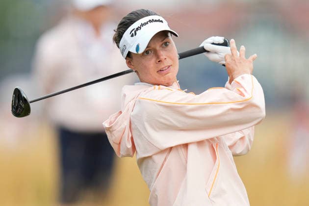 LYTHAM, ENGLAND - JULY 29: Esther Henseleit (GER) plays from the third tee during Practice at the 50th AIG Women™s Open Championship at the Royal Lytham and St Anne™s Golf Club, Lytham on July 29, 2026 in Lancashire, England The 50th AIG Women™s Open Championship
