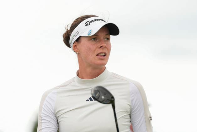LYTHAM, ENGLAND - JULY 29: Esther Henseleit (GER) plays from the sixth tee during Practice at the 50th AIG Women™s Open Championship at the Royal Lytham and St Anne™s Golf Club, Lytham on July 29, 2026 in Lancashire, England The 50th AIG Women™s Open Championship