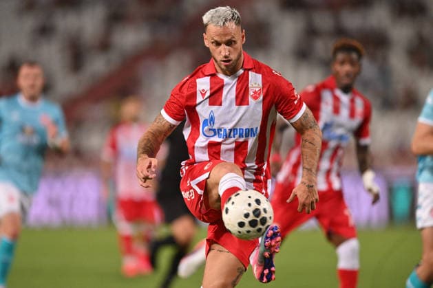 CRVENA ZVEZDA vs LARNE NORTHERN IRLAND MARKO ARNAUTOVIC football Crvena zvezda vs Larne Northern Irland during UEFA Champions league qualification match at Rajko Mitic stadium, Belgrade 29.07.2026 Foto: FOOTBALL, CRVENA ZVEZDA, RED STAR, UEFA CHAMPIONS LEAGUE QUALIFICATIONS, LARNE NORTHERN IRLAND Belgrade Rajko Mitic stadium Serbia Copyright: xMarkoxMetlasx xMNxPressx