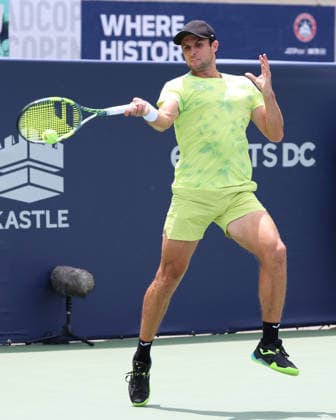 July 29, 2026, Washington, Illinois, USA: ALEKSANDAR VUKIC of Australia during the match against L. Musetti of Italy in the second round of Mubadala Washington DC, USA. Washington USA - ZUMAc278 20260729_zsp_c278_035 Copyright: xMarcinxCholewinskix