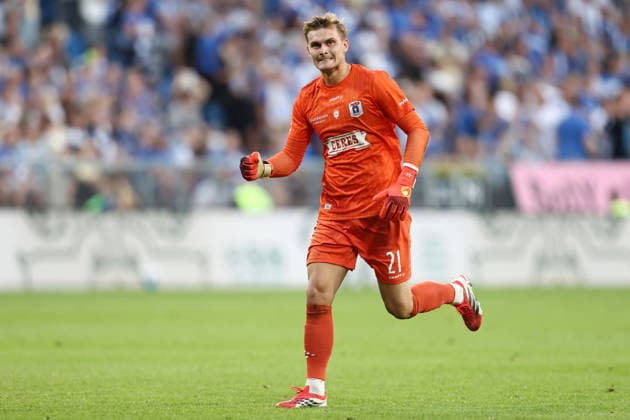 Lech Poznan v Aarhus GF - UEFA Champions League 2026 2027 Second Qualifying Round Second Leg Mads Christiansen during the UEFA Champions League 2026 2027 Second Qualifying Round Second Leg match between Lech Poznan and Aarhus GF at Enea Stadium in Poznan, Poland, on July 29, 2026. Poznan Poland  Copyright: xPiotrxMatusewiczx originalFilename:matusewicz-lechpozn260729_npIQg.jpg