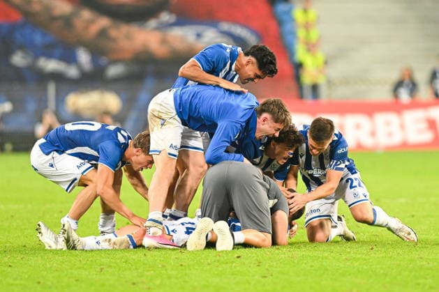 PoznaÅ 29.07.2026. Football UEFA Champions League Qualifying Second Round. Season 2026 2027 match between Lech Poznan and Aarhus GF in Poznan, Poland --- Liga Mistrzow druga runda eliminacji sezon 2026 2027 mecz Lech PoznaÅ - Aarhus GF Persons Shown : Filip Jagiello gol radoÅ›Ä‡ celebration Lech PoznaÅ Fot. Antoni Dec Arena Akcji NEWSPIX.PL --- newspix.pl 