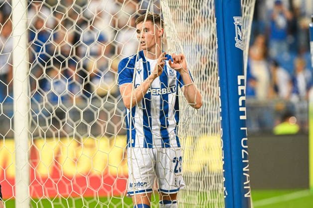 PoznaÅ 29.07.2026. Football UEFA Champions League Qualifying Second Round. Season 2026 2027 match between Lech Poznan and Aarhus GF in Poznan, Poland --- Liga Mistrzow druga runda eliminacji sezon 2026 2027 mecz Lech PoznaÅ - Aarhus GF Persons Shown : Gisli Thordarson Fot. Antoni Dec Arena Akcji NEWSPIX.PL --- newspix.pl 