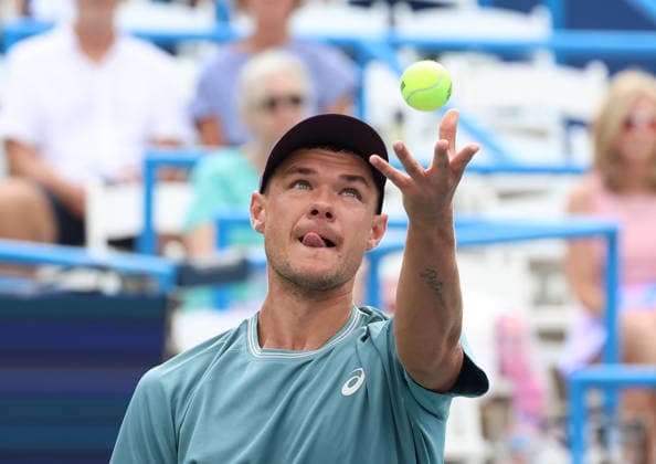 July 29, 2026, Washington, Illinois, USA: KAMIL MAJCHRZAK of Poland during the match against T. Fritz of USA in the second round of Mubadala Washington DC, USA. Tennis: Mubadala DC Open - Kamil Majchrzak  - ZUMAc278 20260729_zsp_c278_053 Copyright: xMarcinxCholewinskix