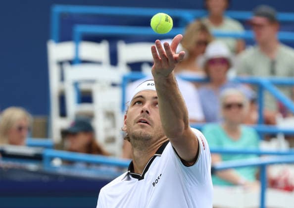July 29, 2026, Washington, Illinois, USA: TAYLOR FRITZ of USA during the match against K. Majchrzak of Poland in the second round of Mubadala Washington DC, USA. Washington USA - ZUMAc278 20260729_zsp_c278_050 Copyright: xMarcinxCholewinskix