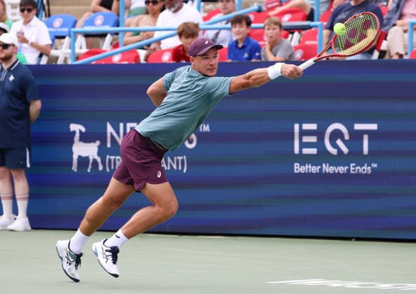 July 29, 2026, Washington, Illinois, USA: KAMIL MAJCHRZAK of Poland during the match against T. Fritz of USA in the second round of Mubadala Washington DC, USA. Tennis: Mubadala DC Open - Kamil Majchrzak  - ZUMAc278 20260729_zsp_c278_059 Copyright: xMarcinxCholewinskix