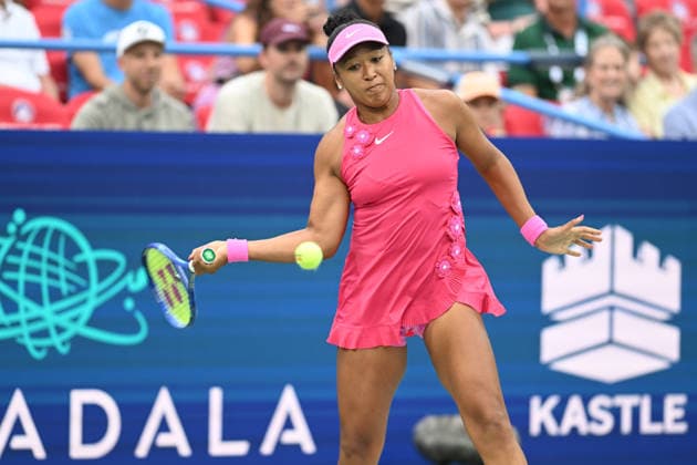 July 29, 2026, Washington, D.C, U.S: NAOMI OSAKA hits a forehand during her match against Ashlyn Krueger at the Rock Creek Tennis Center. Tennis 2026 - Mubadala Open  - ZUMAg196 20260729_zap_g196_042 Copyright: xKylexGustafsonx