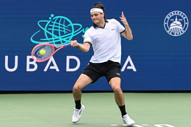 July 29, 2026, Washington, D.C, U.S: TAYLOR FRITZ hits a forehand during his match against Kamil Majchrzak at the Rock Creek Tennis Center. Washington U.S - ZUMAg196 20260729_zap_g196_036 Copyright: xKylexGustafsonx