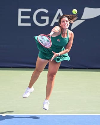 July 29, 2026, Washington, D.C, U.S: EMMA NAVARRO hits a serve during her match against Elisabetta Cocciaretto at the Rock Creek Tennis Center. Washington U.S - ZUMAg196 20260729_zap_g196_045 Copyright: xKylexGustafsonx