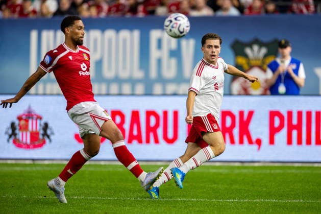 Football - Pre-Season - Liverpool FC v Wrexham AFC NEW YORK, USA - Wednesday, July 29, 2026: Liverpool s Kieran Morrison during a pre-season friendly match between Liverpool FC and Wrexham AFC at Yankee Stadium. (Photo by David Rawcliffe Propaganda) NEW YORK Yankee Stadium NEW YORK UNITED STATES OF AMERICA  Copyright: xDavidxRawcliffex P2026-07-29-Liverpool_Wrexham-97