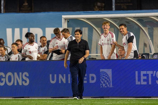 Football - Pre-Season - Liverpool FC v Wrexham AFC NEW YORK, USA - Wednesday, July 29, 2026: Liverpool s head coach Andoni Iraola during a pre-season friendly match between Liverpool FC and Wrexham AFC at Yankee Stadium. (Photo by David Rawcliffe Propaganda) NEW YORK Yankee Stadium NEW YORK UNITED STATES OF AMERICA  Copyright: xDavidxRawcliffex P2026-07-29-Liverpool_Wrexham-102