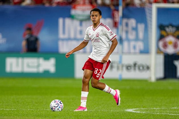 Football - Pre-Season - Liverpool FC v Wrexham AFC NEW YORK, USA - Wednesday, July 29, 2026: Liverpool s Josh Sonni-Lambie during a pre-season friendly match between Liverpool FC and Wrexham AFC at Yankee Stadium. (Photo by David Rawcliffe Propaganda) NEW YORK Yankee Stadium NEW YORK UNITED STATES OF AMERICA  Copyright: xDavidxRawcliffex P2026-07-29-Liverpool_Wrexham-108