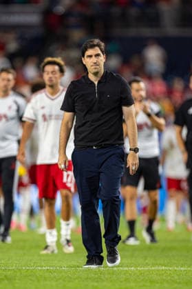 Football - Pre-Season - Liverpool FC v Wrexham AFC NEW YORK, USA - Wednesday, July 29, 2026: Liverpool s head coach Andoni Iraola after a pre-season friendly match between Liverpool FC and Wrexham AFC at Yankee Stadium. Liverpool won 1-0. (Photo by David Rawcliffe Propaganda) NEW YORK Yankee Stadium NEW YORK UNITED STATES OF AMERICA  Copyright: xDavidxRawcliffex P2026-07-29-Liverpool_Wrexham-125