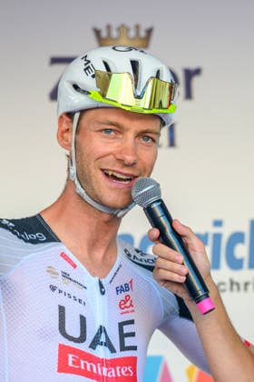wels, austria, 29 july 2026, bicycle race welser innenstadtkriterium, felix grossschartner from team uae, emirates *** Wels, Österreich, 29. Juli 2026, Radrennen Welser Innenstadtkriterium , Felix Grossschartner vom Team UAE, Emirates Copyright: xx