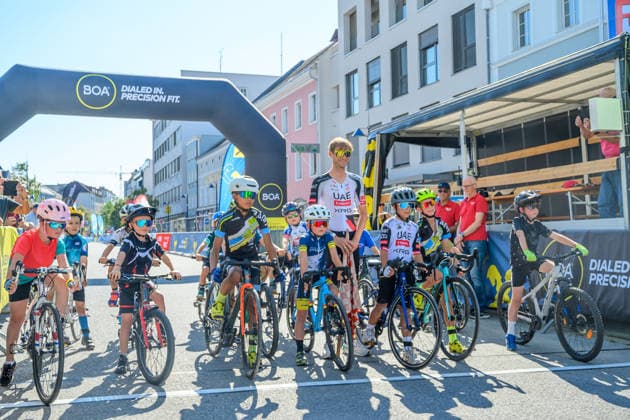 wels, austria, 29 july 2026, bicycle race welser innenstadtkriterium, kid s race *** Wels, Österreich, 29. Juli 2026, Radrennen Welser Innenstadtkriterium , Kinderrennen Copyright: xx