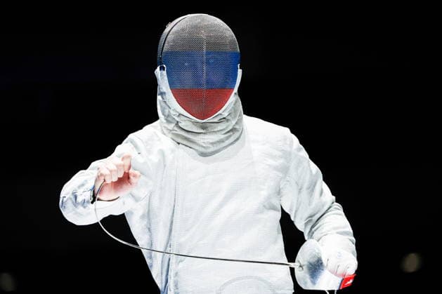 CHINA, HONG KONG - JULY 30, 2026: Athlete Dmitry Nasonov represents Russia in a men s team sabre event during the 2026 Kerry Fencing World Championships. Mikhail Sinitsyn TASS  95619077