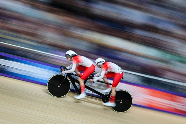 Glasgow 2026 Commonwealth Games Picture by Alex Whitehead SWpix.com - 30 07 2026 - Glasgow 2026 Commonwealth Games - Track cycling, Rad, Radsport, Bahnrad, Bahn and Para Track Cycling - Sir Chris Hoy Velodrome, Glasgow, Scotland - Women s Tandem B Sprint Qualifying - Elizabeth Jordan piloted by Sylvia Misztal of England Glasgow Sir Chris Hoy Velodrome Scotland Copyright: x xSWpix.comx(t axPhotographyxHubxLtd)xAlexxWhitehead SWpix.comx SWP-3030-15891