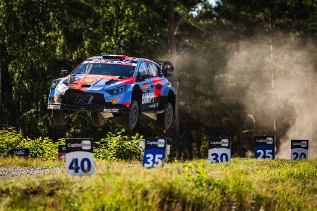 AUTO - WRC, Motorsport Rallye, WM - RALLY FINLAND 2026 16 Adrien FOURMAUX, Alexandre CORIA, Hyundai i20 N Rally1, action during the 2026 Rally Finland, 10th round of the 2026 WRC World Rally Car Championship, from July 30 to August 2, 2026 at Jyvaskyla, Finland - JyvaskylaFinland  Copyright: xNikosxKatikisx