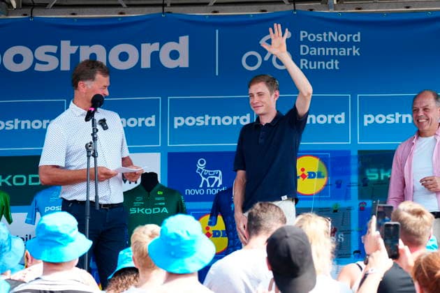 PostNord Danmark Rundt Jonas Vingegaard in Glyngoere. Stage 2 of PostNord Danmark Rundt is 187.2 kilometers long and runs from Glyngoere to Skive on Thursday, July 30, 2026. (Photo: Henning Bagger Scanpix 2026) , Glyngoere Denmark *** PostNord Tour of Denmark: Jonas Vingegaard in Glyngøere. Stage 2 of the PostNord Tour of Denmark is 187.2 kilometers long and runs from Glyngøere to Skive on Thursday, July 30, 2026. Photo: Henning Bagger, Scanpix 2026, Glyngøere, Denmark  Copyright: HenningxBaggerx spdk20260730-112441-L