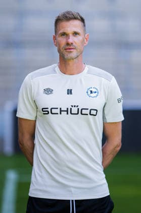 Trainer Oliver Kirch; DSC Arminia Bielefeld; 2. BL, Porträttermin 2026 2027. Bielefeld Nordrhein-Westfalen Deutschland Schüco Arena *** Coach Oliver Kirch, DSC Arminia Bielefeld 2 (2nd Bundesliga), Profile 2026–2027, Bielefeld, North Rhine-Westphalia, Germany, Schüco Arena