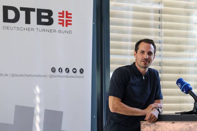 Frankfurt am Main, July 30, 2026: Thorsten Weiß (Geschäftsführer der DTB Service GmbH und WM-OK Chef) during a media day from Deutscher Turner-Bund (DTB) ahead of the Rhythmic gymnastics, Rhythmische Sportgymnastik, RSG World Championships at Festhalle Frankfurt (Aug. 12 16.2026) *** Frankfurt am Main, July 30, 2026—Thorsten Weiß, Managing Director of DTB Service GmbH and Head of the World Championships Organizing Committee, during a media day hosted by the German Gymnastics Federation (DTB) ahead of the Rhythmic Gymnastics World Championships at the Festhalle Frankfurt, August 12–16, 2026 Copyright: HMBxMedia JoaquimxFerreira