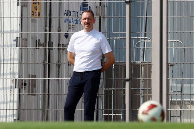 30.07.2026, xrekx, Fussball 2.Bundesliga, 1.FC Kaiserslautern - Training v.l. Marcel Klos Sportdirektor (1.FC Kaiserslautern) (DFL DFB REGULATIONS PROHIBIT ANY USE OF PHOTOGRAPHS as IMAGE SEQUENCES and or QUASI-VIDEO) Kaiserslautern *** July 30, 2026, xrekx, Soccer 2. Bundesliga, 1 FC Kaiserslautern Training with Marcel Klos, Sports Director of 1 FC Kaiserslautern. DFL and DFB regulations prohibit any use of photographs as image sequences and or quasi-video. Kaiserslautern