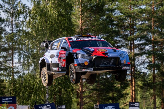 IPA87110712 - Team Thierry Neuville (BEL) and Martijn Wydaeghe (BEL) in a Hyundai i20 N Rally1 from the Hyundai Shell Mobis World Rally Team in action during the FIA WRC, Motorsport Rallye, WM Secto Rally Finland in Jyväskylä, Finland, from July 30 to August 2, 2026.  Copyright: xFedericoxManoni IPAxSportx xx 87110712