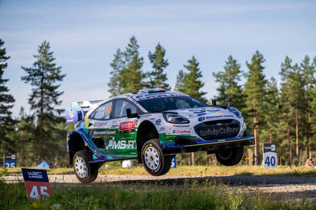 MOTORSPORTS - Rally - WRC, Motorsport Rallye, WM Secto Rally Finland Photo by IPA ABACAPRESS.COM87110717 - Jon Armstrong (IRL) and Shane Byrne (IRL) in an M Ford World Rally Team Ford Puma Rally1 in action during the FIA WRC SECTO RALLY FINLAND in Jyväskylä, Finland, July 30–August 2, 2026. Finland Finland  Copyright: xIPAxSport ABACAx