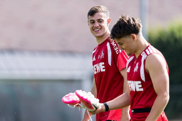 ST. JOHANN IN TIROL, AUSTRIA - JULY 30: Paul Okon-Engstler (1. FC Koeln, 23) during a training session at trainings camp in Kitzbuehel of season 2026 27 at Koasastadion on July 30, 2026 in St. Johann in Tirol, Austria. Austria Copyright: xSteffiexWunderlx