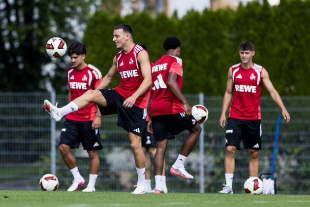 ST. JOHANN IN TIROL, AUSTRIA - JULY 30: Said El Mala (1. FC Koeln, 13) controls the ball during a training session at trainings camp in Kitzbuehel of season 2026 27 at Koasastadion on July 30, 2026 in St. Johann in Tirol, Austria. Austria Copyright: xSteffiexWunderlx