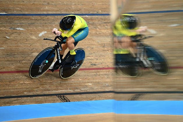 Glasgow 2026 Commonwealth Games Picture by Olly Hassell SWpix.com - 30 07 2026 - Glasgow 2026 Commonwealth Games - Track cycling, Rad, Radsport, Bahnrad, Bahn and Para Track Cycling - Sir Chris Hoy Velodrome, Glasgow, Scotland - Women s C4-C5 4000m Individual Pursuit Qualifying - Erin Normoyle of Australia Glasgow Sir Chris Hoy Velodrome Scotland Copyright: x xSWpix.comx(t axPhotographyxHubxLtd)xOllyxHassell SWpix.comx SWP-3030-15990
