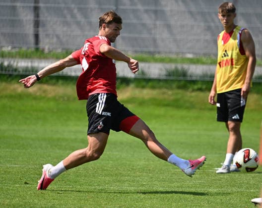 30.07.2026, xophax, Fussball 1.Bundesliga, 1.FC Koeln Trainingslager . Mannschaft des 1.FC Köln in Kitzbühel .Training in Sankt Johann. Joel Schmied ( 1.FC Köln ) Kitzbühel *** July 30, 2026, xophax, Soccer, Bundesliga 1, 1. FC Köln Training Camp: 1. FC Köln Team in Kitzbühel; Training in Sankt Johann; Joel Schmied; 1. FC Köln; Kitzbühel