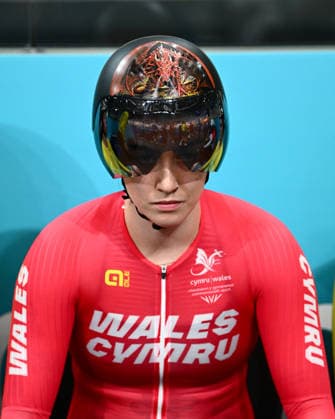 Glasgow 2026 Commonwealth Games Picture by Olly Hassell SWpix.com - 30 07 2026 - Glasgow 2026 Commonwealth Games - Track cycling, Rad, Radsport, Bahnrad, Bahn and Para Track Cycling - Sir Chris Hoy Velodrome, Glasgow, Scotland - Women s Team Sprint Qualifying - Lowri Thomas, of Wales Glasgow Sir Chris Hoy Velodrome Scotland Copyright: x xSWpix.comx(t axPhotographyxHubxLtd)xOllyxHassell SWpix.comx SWP-3030-16022