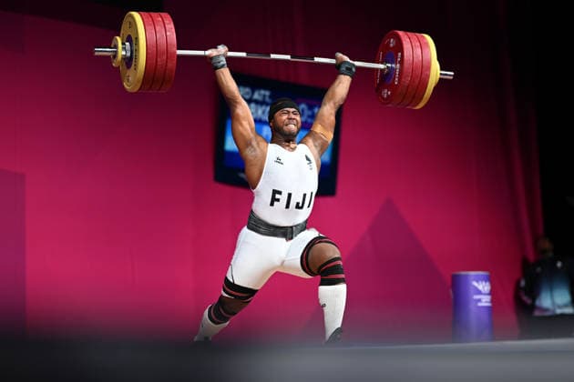 COM26 WEIGHTLIFTING, Taniela Tuisuva Rainibogi of Fiji competes in the Men™s 110kg Weightlifting during the Glasgow 2026 Commonwealth Games at the SEC Armadillo in Glasgow, Scotland, Thursday, July 30, 2026. ( NO ARCHIVING, EDITORIAL USE ONLY Glasgow Scotland United Kingdom  Copyright: xLUKASxCOCHx 20260730133730128420