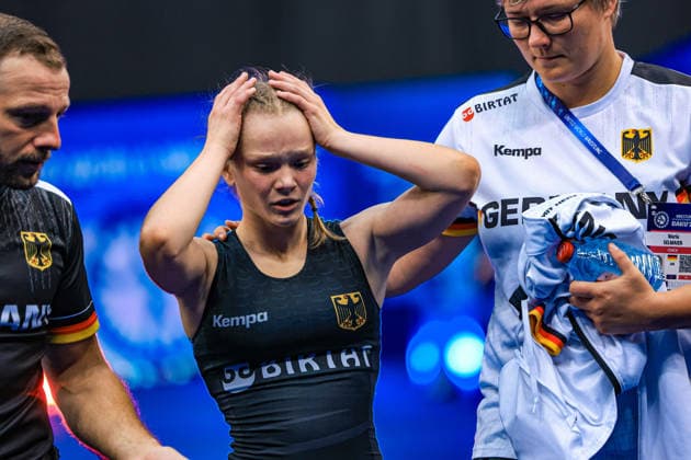 U17, U 17 Wrestling World Championships 46kg WW - Frederika Grosse (GER) *** U17 Wrestling World Championships, 46 kg, Women s Weight Class: Frederika Grosse (GER) Copyright: xUnitedxWorldxWrestlingx xAmirrezx UWW-U17-WC-BAKU-2026