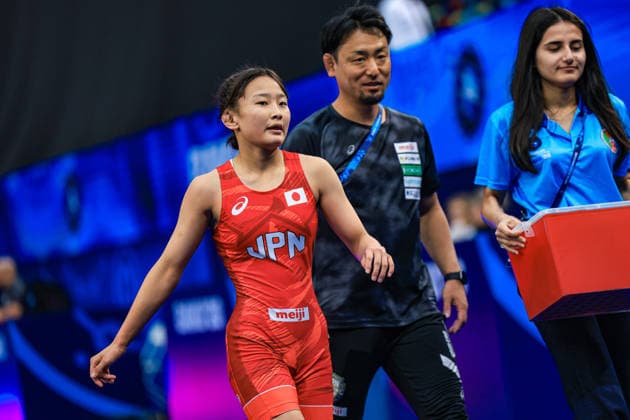 U17, U 17 Wrestling World Championships 46kg WW - Kokona Makino (JPN) *** U17 Wrestling World Championships, 46 kg, WW: Kokona Makino (JPN) Copyright: xUnitedxWorldxWrestlingx xAmirrezx UWW-U17-WC-BAKU-2026