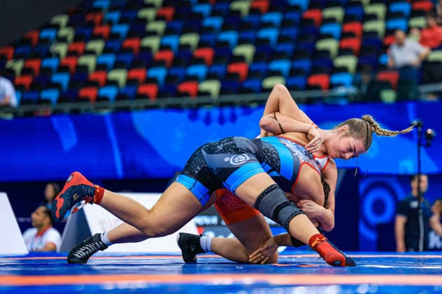 U17, U 17 Wrestling World Championships 61kg WW - Landri Paige Von Gonten (USA) df. Marisa Jasmine Iturrino (PUR) *** U17 Wrestling World Championships, 61 kg WW: Landri Paige Von Gonten (USA) def. Marisa Jasmine Iturrino (PUR) Copyright: xUnitedxWorldxWrestlingx xAmirrezx UWW-U17-WC-BAKU-2026