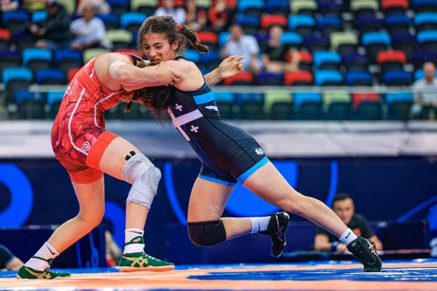U17, U 17 Wrestling World Championships 61kg WW - Surae Mirac Abbassoy (FIN) df. Ana Tsereteli (GEO) *** U17 Wrestling World Championships, 61 kg WW: Surae Mirac Abbassoy (FIN) def. Ana Tsereteli (GEO) Copyright: xUnitedxWorldxWrestlingx xAmirrezx UWW-U17-WC-BAKU-2026
