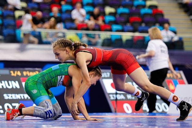 U17, U 17 Wrestling World Championships 46kg WW - Vivien Szentpal (HUN) df. Nuray Jafarli (AZE) *** U17 Wrestling World Championships, 46 kg WW: Vivien Szentpal (HUN) def. Nuray Jafarli (AZE) Copyright: xKostadinxAndonovx UWW-U17-WC-BAKU-2026